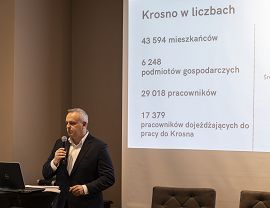 Konferencja dotycząca rynku nieruchomości - prezentacja o Krośnie