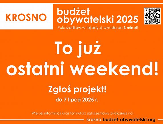 To już ostatni weekend! Tylko do poniedziałku można zgłaszać swoje pomysły do Budżetu Obywatelskiego!