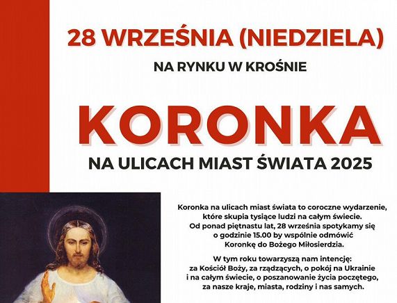 plakat Koronka na ulicach miast