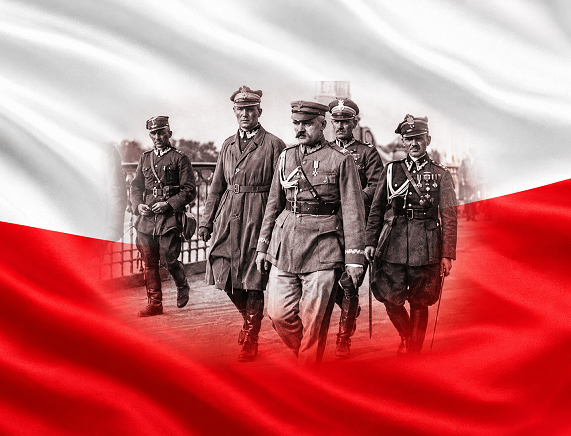 Wygnerowane z pomoca AI. Polscy żołnierze na biało-czerwonej fladze