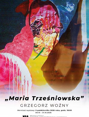 plakat do wystawy Grzegorza Woźnego