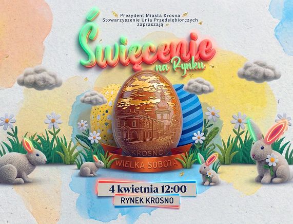 Święcenie pokarmów na krośnieńskim rynku