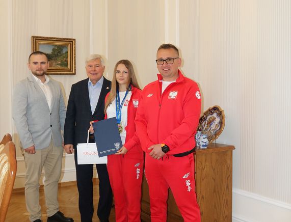 Brązowa medalistka Europy z wizytą u Prezydenta Krosna